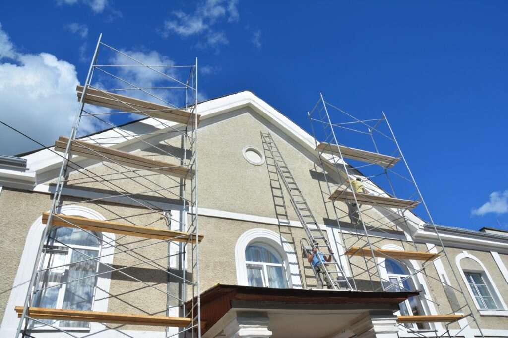 Pineda's Painting & Services, LLC. team at work on a major residential renovation in Kyle